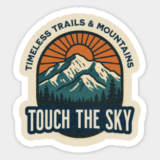 Timeless Trails and Mountains T-shirt Magnet