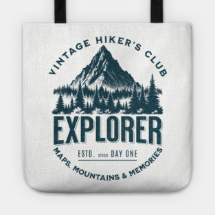 Vintage Hikers Club T-shirt Tote