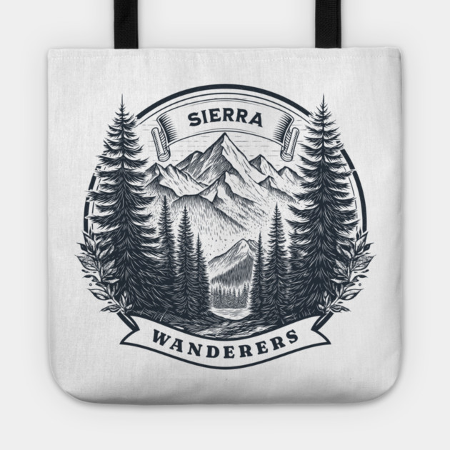 Sierra Wanderers Hiking T-shirt Tote by Vinokurio