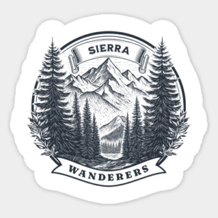 Sierra Wanderers Hiking T-shirt Magnet