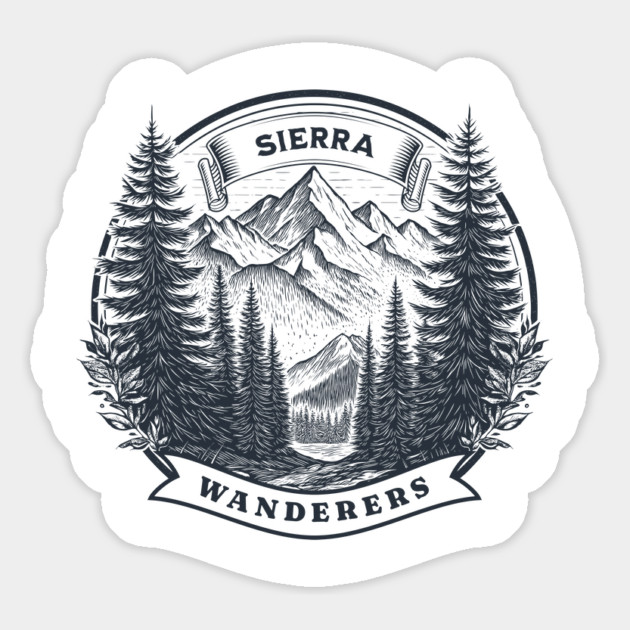Sierra Wanderers Hiking T-shirt Magnet by Vinokurio