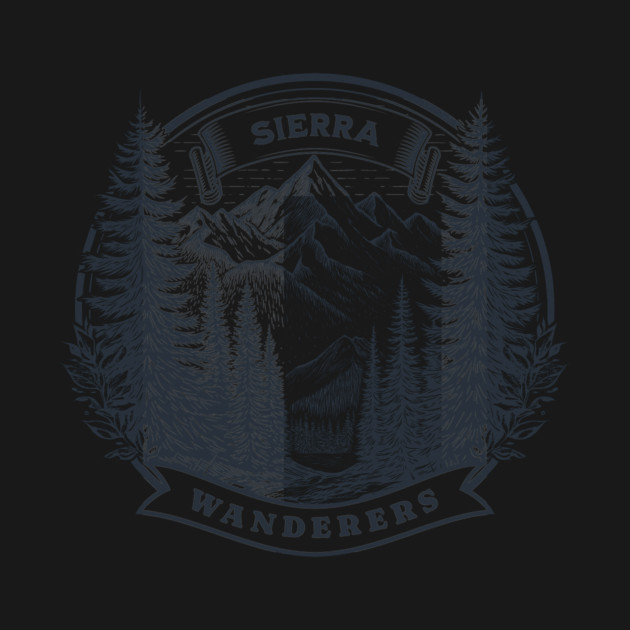 Sierra Wanderers Hiking T-shirt by Vinokurio