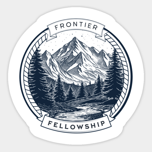 Frontier Fellowship Hiking T-shirt Magnet by Vinokurio