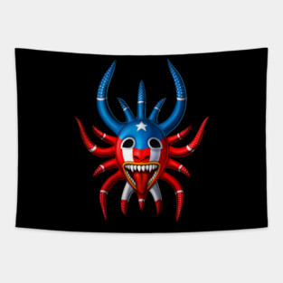 Puerto Rican Vejigante Mask Tapestry
