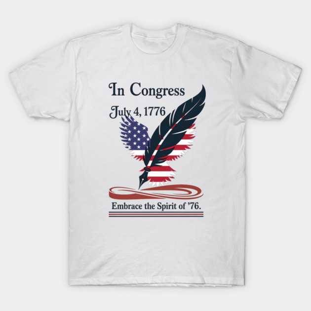 In Congress, July 4, 1776 Historical Independence Day T-Shirt by stitchloom