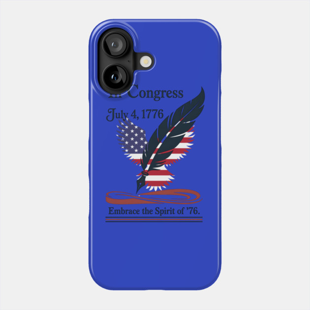 In Congress, July 4, 1776 Historical Independence Day Phone Case by stitchloom
