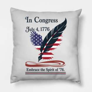 In Congress, July 4, 1776 Historical Independence Day Pillow