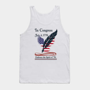 In Congress, July 4, 1776 Historical Independence Day Tank Top
