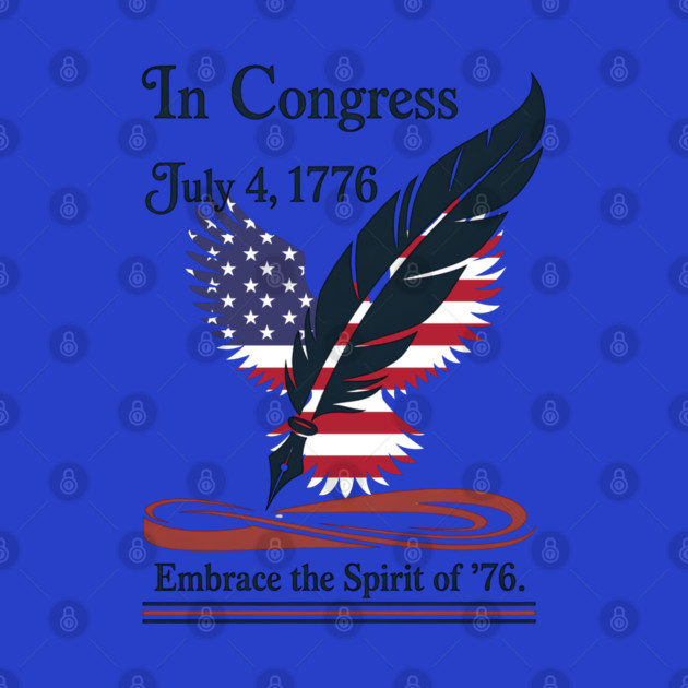 In Congress, July 4, 1776 Historical Independence Day by stitchloom