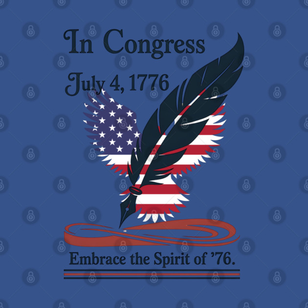 In Congress, July 4, 1776 Historical Independence Day by stitchloom