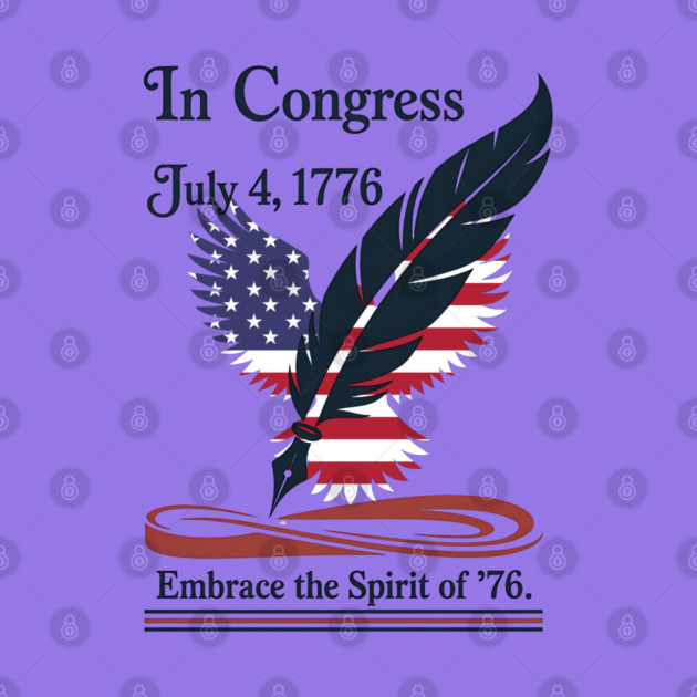 In Congress, July 4, 1776 Historical Independence Day by stitchloom