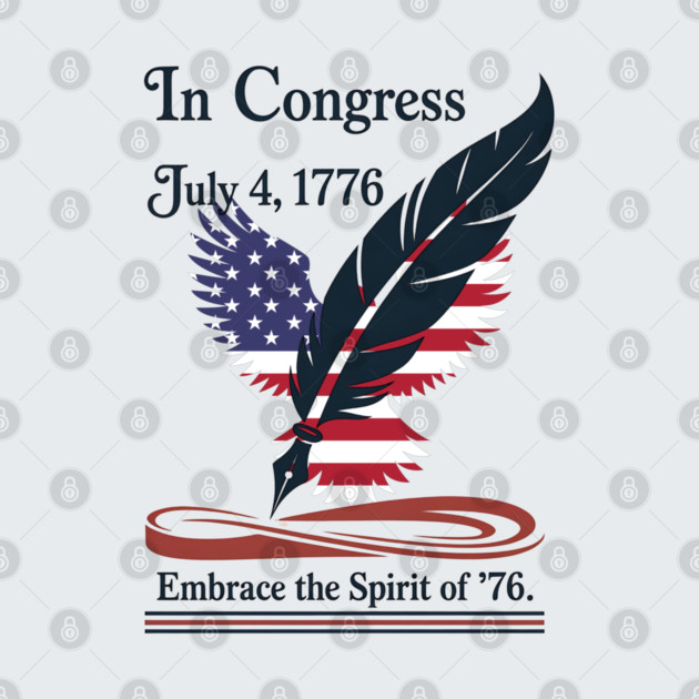 In Congress, July 4, 1776 Historical Independence Day by stitchloom