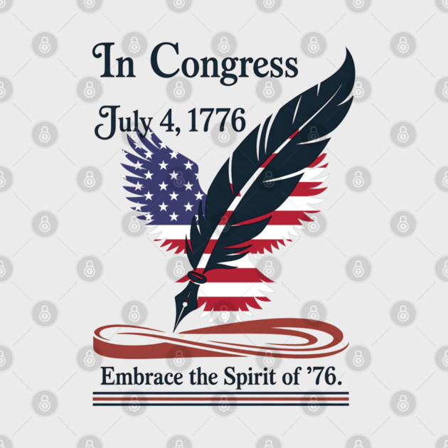 In Congress, July 4, 1776 Historical Independence Day by stitchloom