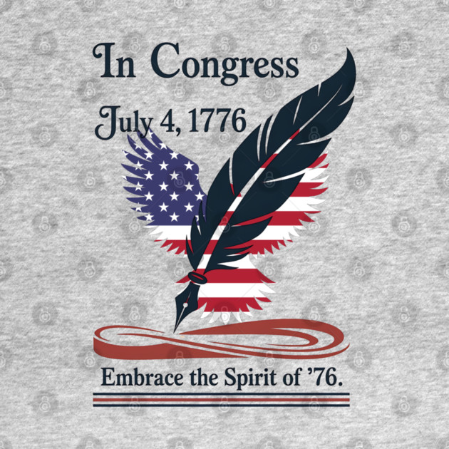 In Congress, July 4, 1776 Historical Independence Day by stitchloom