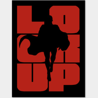 Look Up (Red) Posters and Art