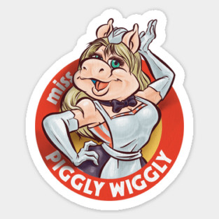 Miss Piggly Wiggly Sticker