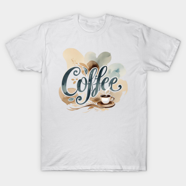 Coffee Writing Vibes T-Shirt by SR8891