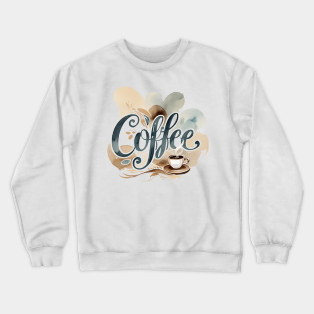 Coffee Writing Vibes Crewneck Sweatshirt by SR8891