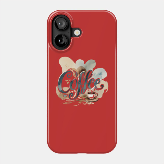 Coffee Writing Vibes Phone Case by SR8891