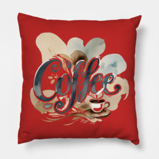 Coffee Writing Vibes Pillow