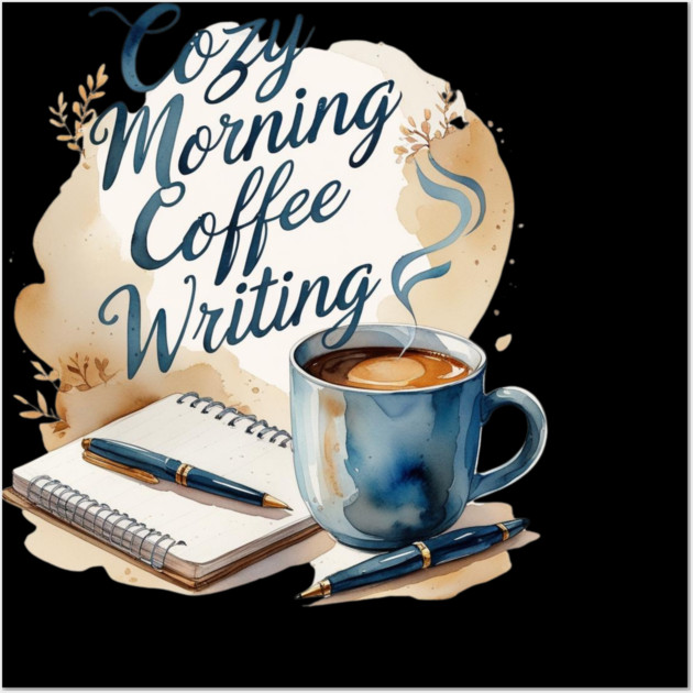 Morning Coffee Writing Ritual Wall Art by SR8891