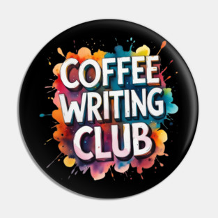 Coffee Writing Club Pin