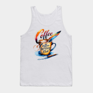 Coffee Writing Club lovers Tank Top