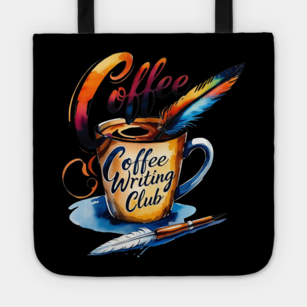 Coffee Writing Club lovers Tote by SR8891