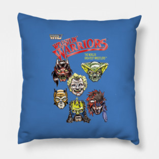 WWC Wrestlin' Warriors "Floating Heads" Pillow