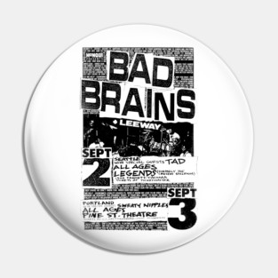 Bad Brains / Leeway / Tad Pin