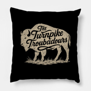 Vintage Turnpike Troubadours Buffalo Country Music Pillow