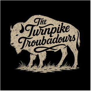 Vintage Turnpike Troubadours Buffalo Country Music Posters and Art