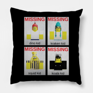 Missing Kids Rescue 99 Nights in the Forest Roblox Pillow