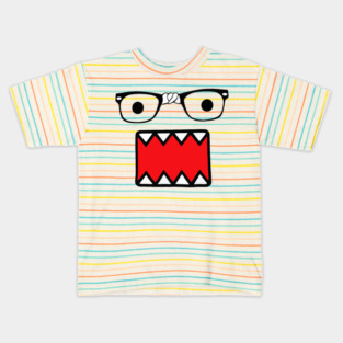Domo Face Nerd Glasses Kids T-Shirt