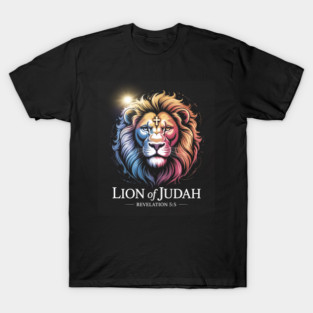 Radiant Lion of Judah Revelation 5:5 Artwork T-Shirt