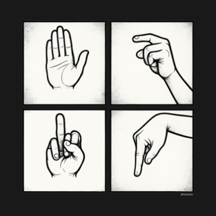 CALM THE FUCK DOWN - NO WORDS ASL shirt T-Shirt