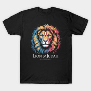 Bold Lion of Judah Revelation 5:5 Illustration T-Shirt