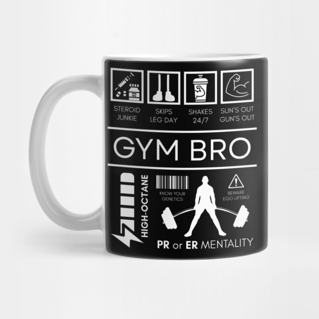 Gym Bro Definition - Funny Sarcastic Workout Infograph by TuncGK