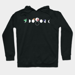 Moth Moon Phases Cute Hoodie