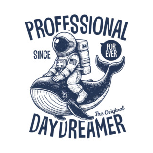 daydreamer day dream astronaut whale T-Shirt