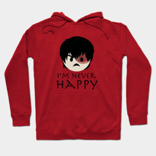 Prince Zuko Angry Emoji 3 "I'm Never Happy" Hoodie