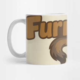 Furry Coyote or Jackal Tail Text Sign Mug