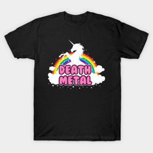 death metal parody funny unicorn T-Shirt