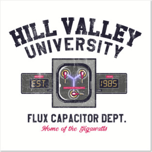 Hill Valley University - Flux Capacitor Dept. Posters and Art