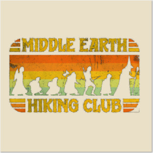 middle earth hiking club Posters and Art