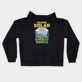 Making Solar Energy Simple Kids Hoodie