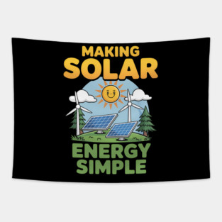 Making Solar Energy Simple Tapestry
