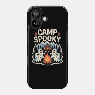 Camp Spooky Halloween Camping Hiking Men Women Kids 2 Phone Case