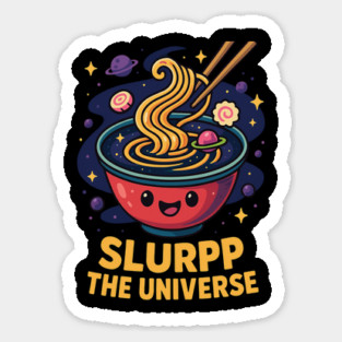 Slurpp the Universe Cute Ramen Space Cartoon T Shirt Magnet