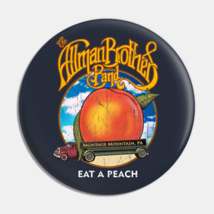 The Allman Brothers Band – Eat a Peach Vintage Concert Art Pin